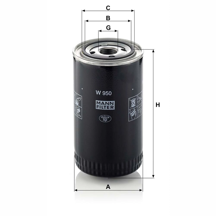 MANN Oljefilter W 950