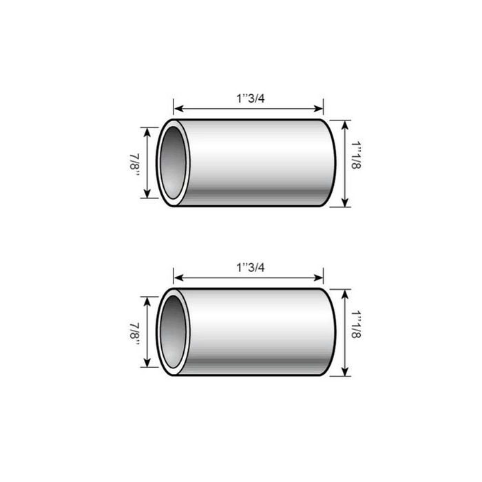 Agripak 2 stk. Fôring trekkstangkule fra kat. 3 til kat. 2 Kategori 2 til 1 (Ø28 til 22mm)