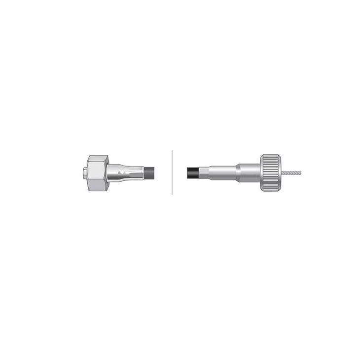 Drivkabel traktormeter - Lengde: 1735mm, Kabellengde ytre: 1698mm