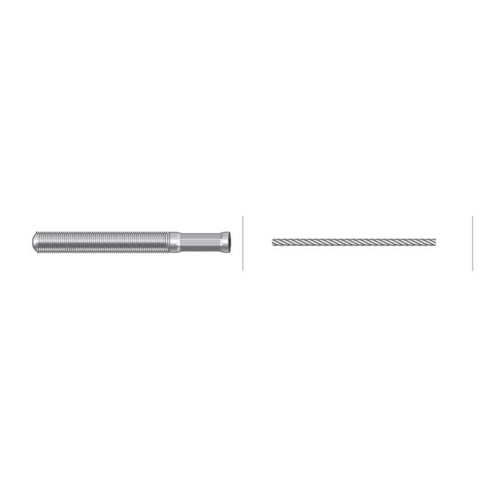 Fotgasskabel - Lengde: 1165mm, Kabellengde ytre: 1000mm
