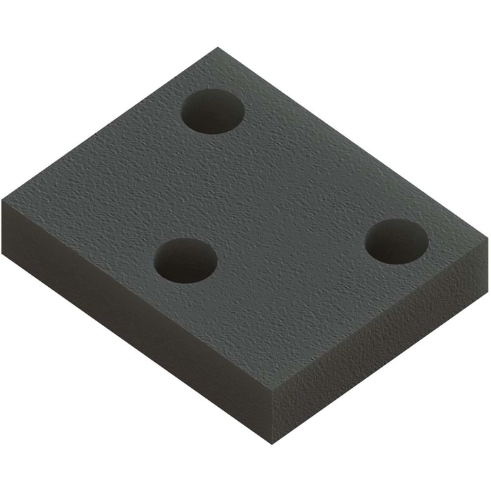 Gummiplate for tinde 50 mm