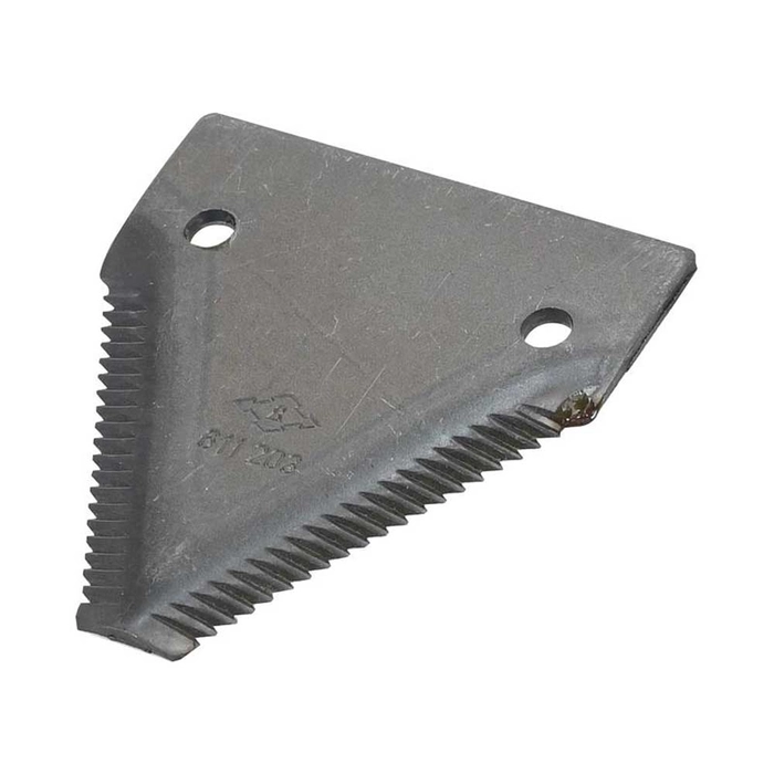 Knivseksjon - tagget overside - 83x76x2.75mm - Hull Ø: 6.5mm - Hullsentre 51mm - Erstatning forClaas