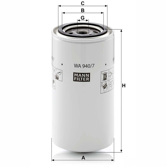 MANN Filter kjølesystem WA 940/7