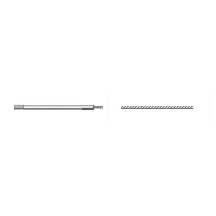 Kabel for motorstopp - Lengde: 960mm, Kabellengde ytre: 830mm