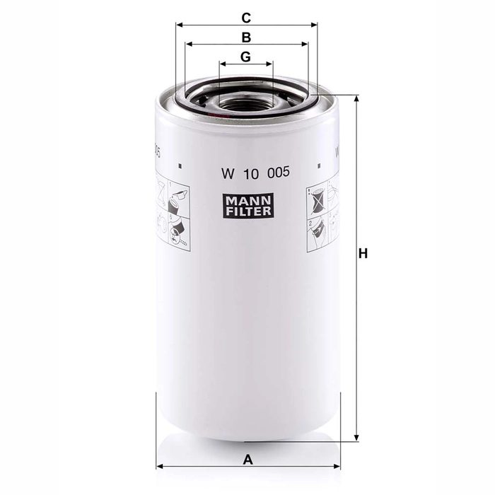 MANN Oljefilter W 10 005