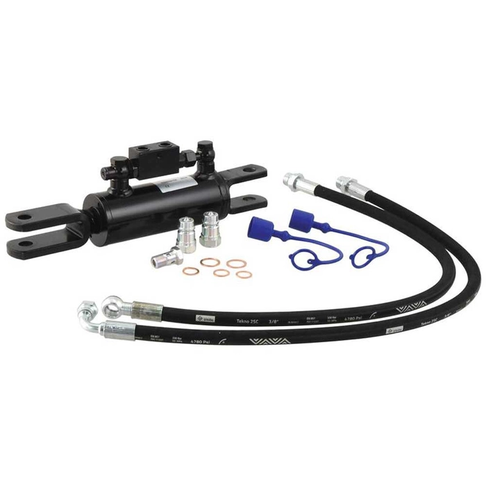 Hydraulisk justering av løftestag til trekkstenger (Levert med: Slanger) - Gaffel Hull Ø: 19mm - Gaf