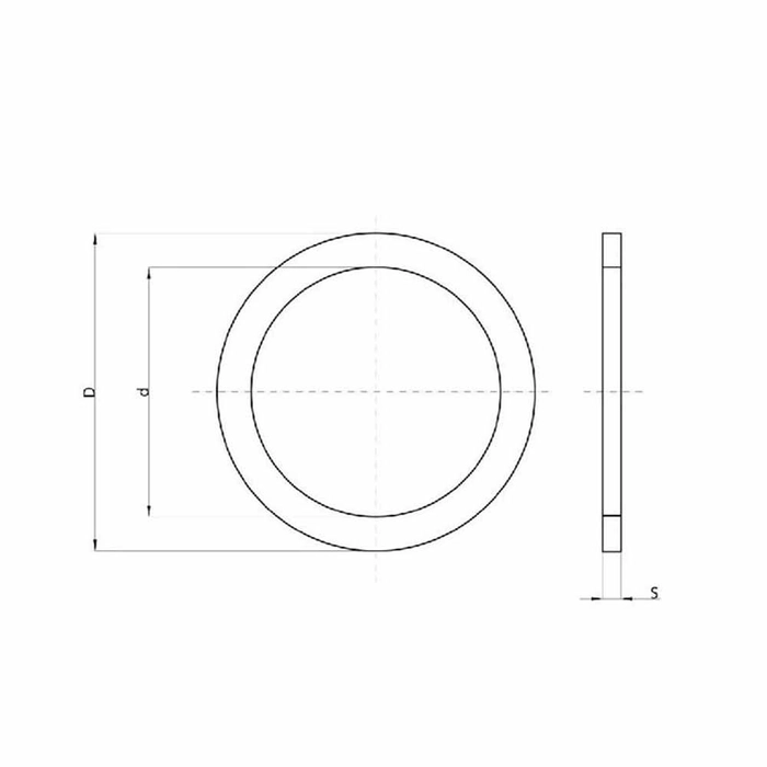 Oljepakning, 127 x 146 x 11mm