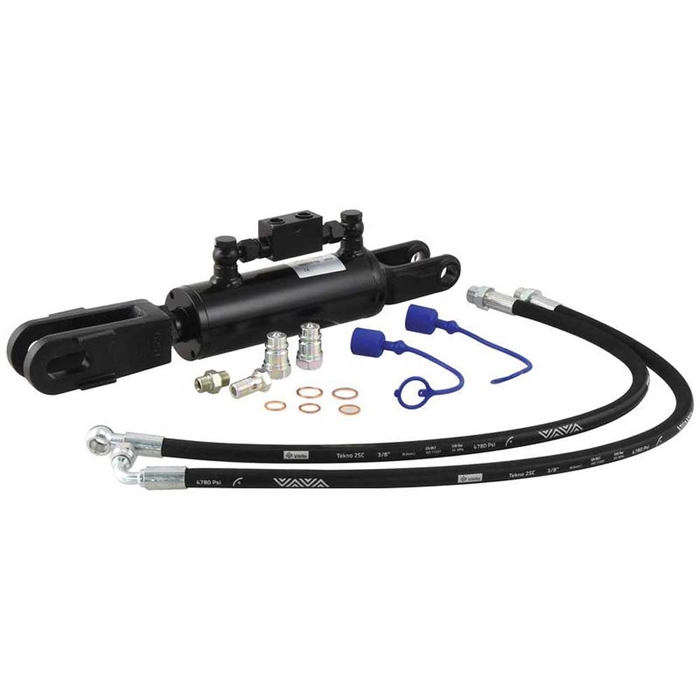 Hydraulisk justering av løftestag til trekkstenger (Levert med: Slanger) - Gaffel Hull Ø: 22mm - Gaf