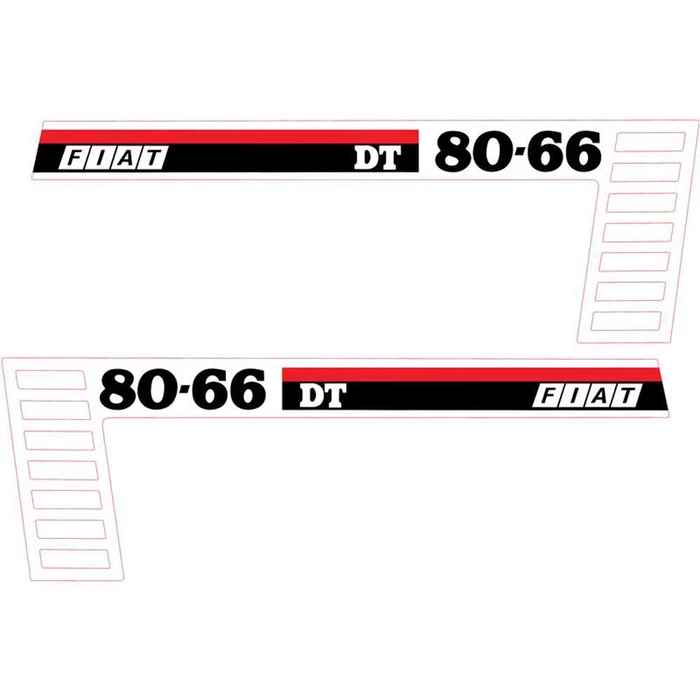 Sett av dekaler - Fiatagri 80-66DT