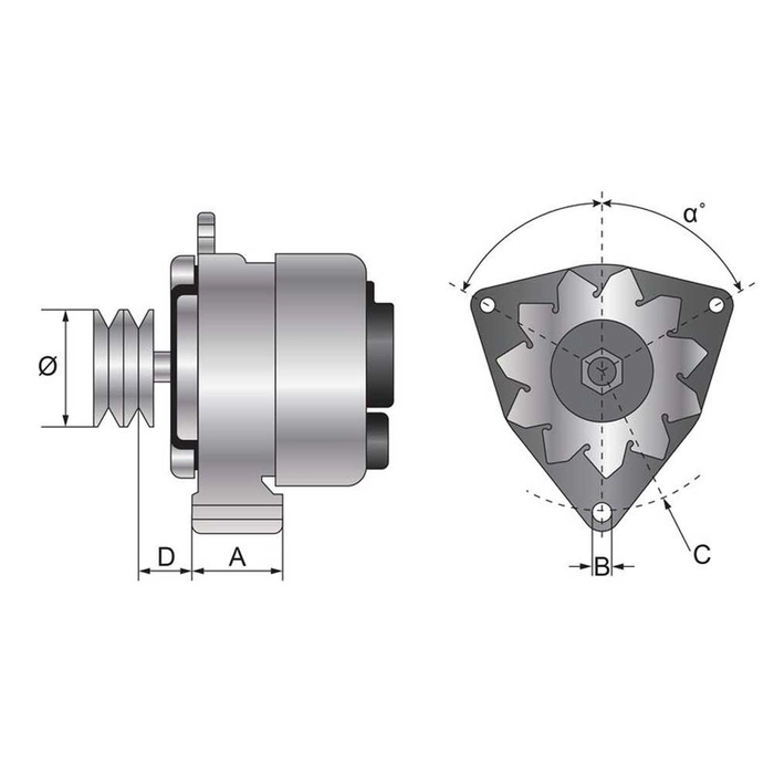 Dynamo (Mahle) - 14V, 65 A