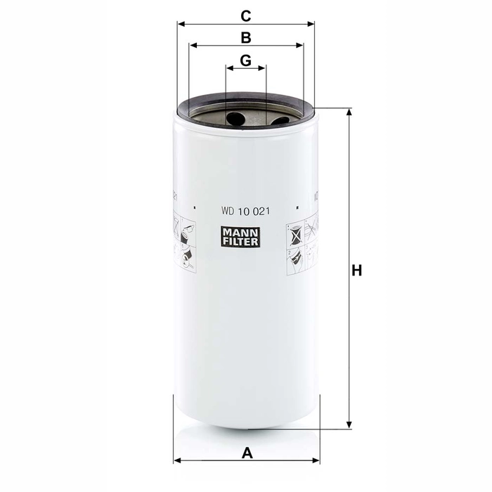 MANN Hydraulikkfilter WD 10 021