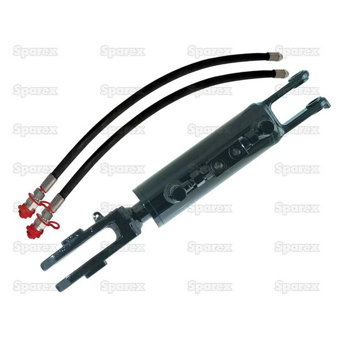 Hydraulisk justering av løftestag til trekkstenger (Levert med: Slanger) - Gaffel Hull Ø: 22mm - Gaf