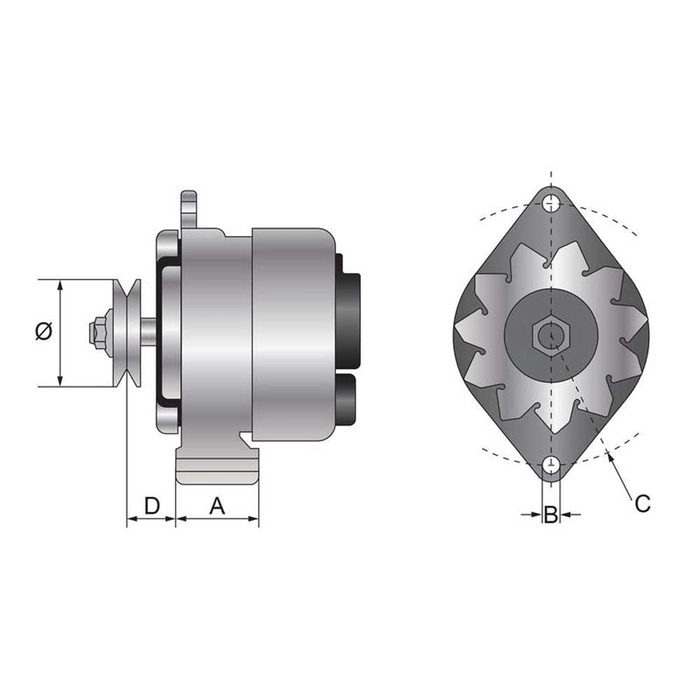 Dynamo (Mahle) - 14V, 65 A