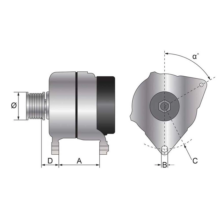 Dynamo (Mahle) - 14V, 150 A