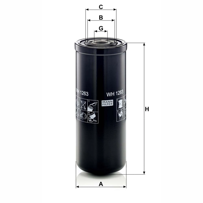 MANN Hydraulikkfilter WH 1263