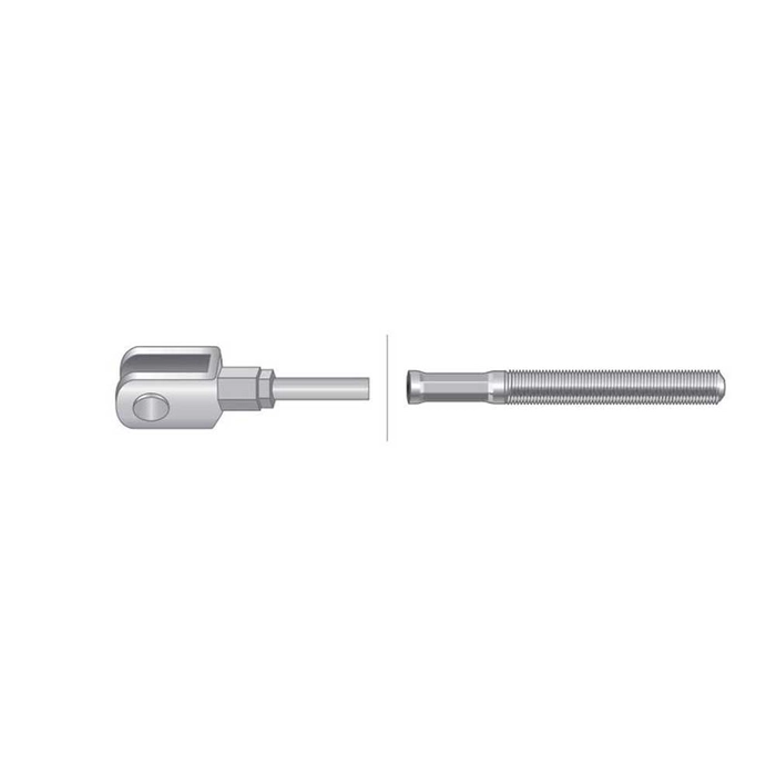 Bremsekabel - Lengde: 730mm, Kabellengde ytre: 430mm