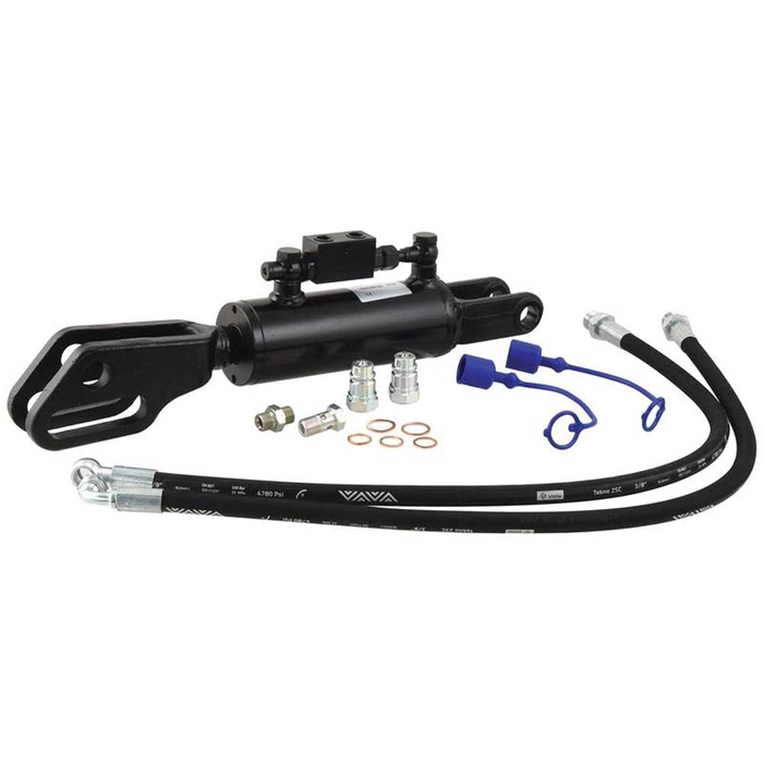 Hydraulisk justering av løftestag til trekkstenger (Levert med: Slanger) - Gaffel Hull Ø: 22mm - Gaf