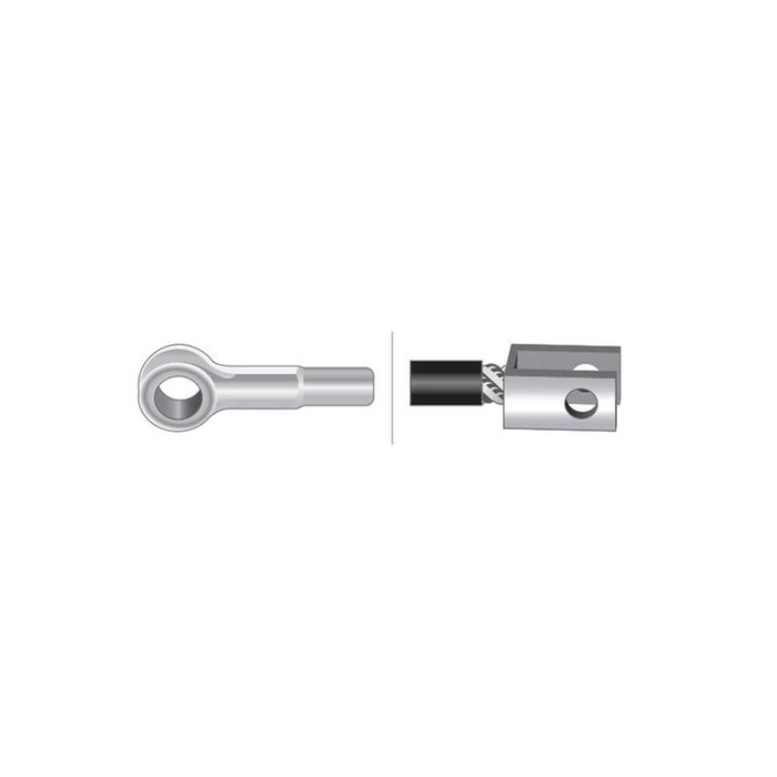 Bremsekabel - Lengde: 1009mm, Kabellengde ytre: 580mm