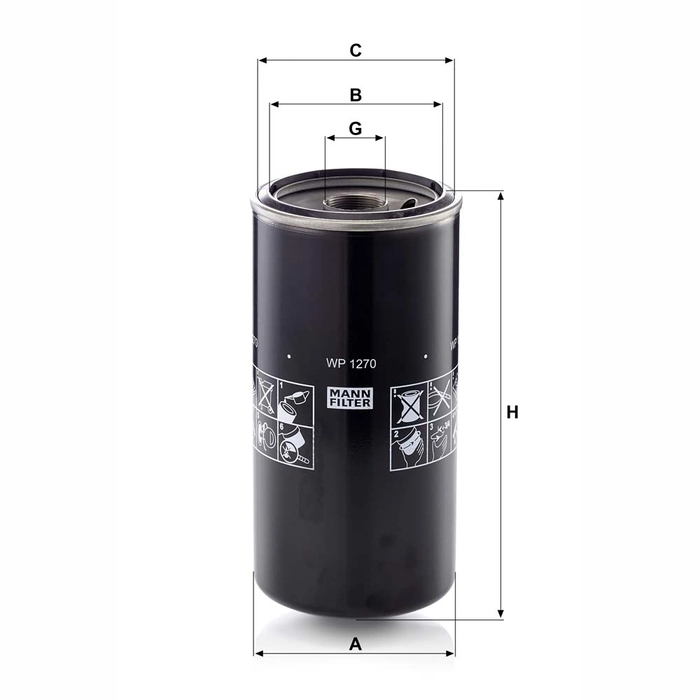 MANN Oljefilter WP 1270