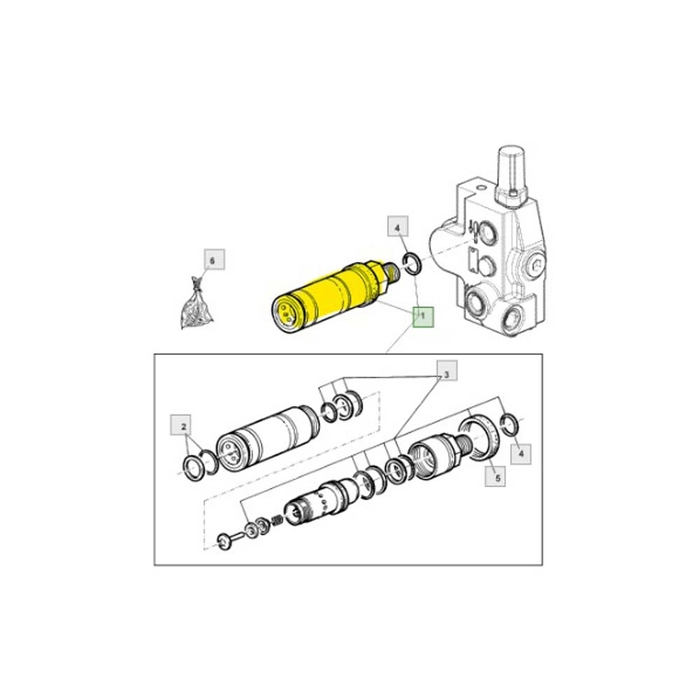 Hydraulisk hurtigkobling 5M, 5R Stage IV