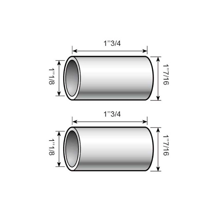 Agripak 2 stk. Fôring trekkstangkule fra kat. 3 til kat. 2 Kategori 3 til 2 (Ø36 til 28mm)