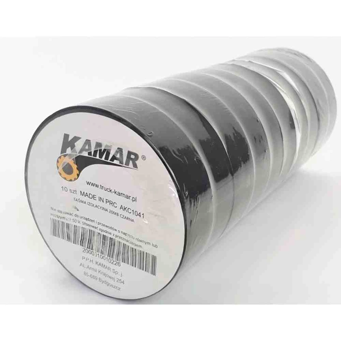 10 ruller med sort elektrotape