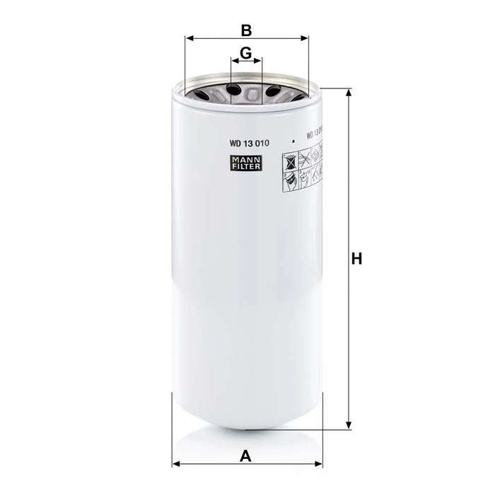 MANN Hydraulikkfilter WD 13 010-2 x