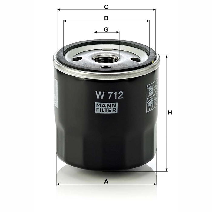 MANN Hydraulikkfilter W 712