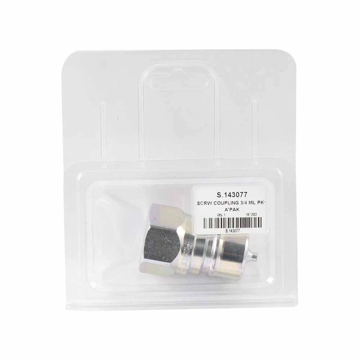 Agripak 1 stk. Hydraulisk hurtigkobling 3/4″ Husstørrelse x 3/4″ BSP F