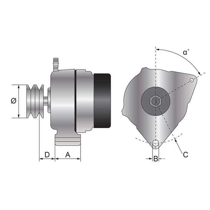Dynamo (Mahle) - 14V, 200 A