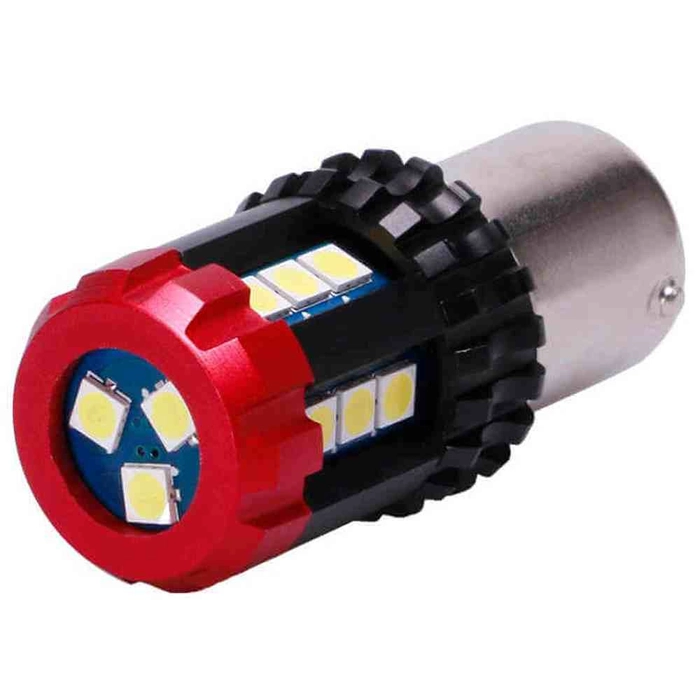2 pak ledpærer Ba15s Canbus 6000K
