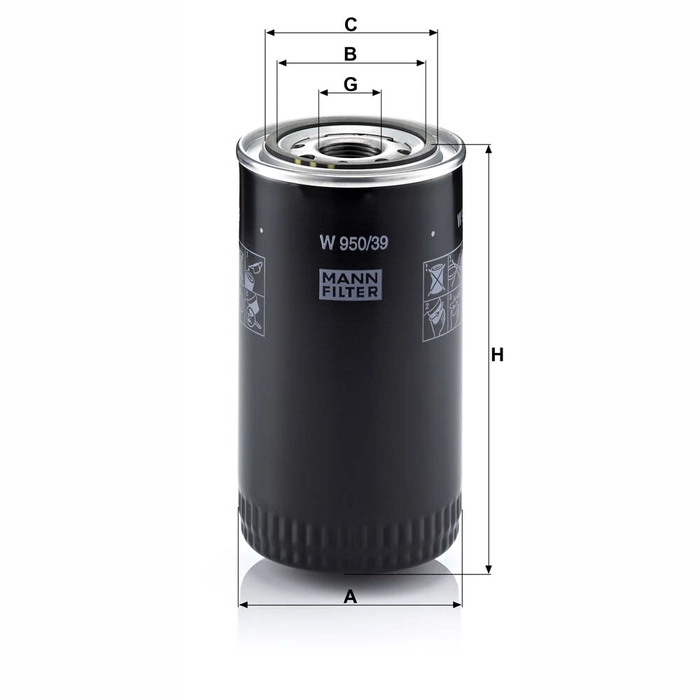 MANN Oljefilter W 950/39