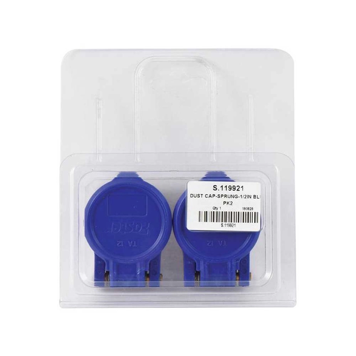 Agripak 2 stk. Faster Støvhette 1/2″ Blå