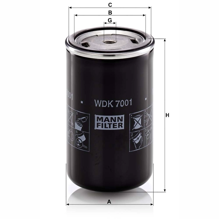 MANN Drivstoffilter WDK 7001