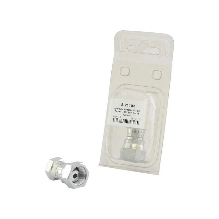 Agripak Hydraulisk adapter 1/4'' BSP Svingbar hunn x 3/8'' BSP Svingbar hunn