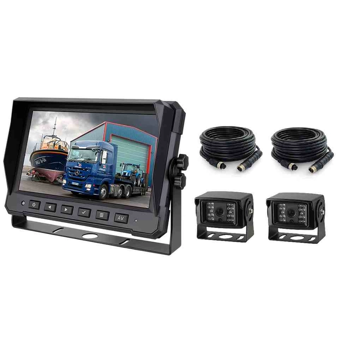 10" Digital HD splittskjerm 12/24v (Inntil 4 kamera)