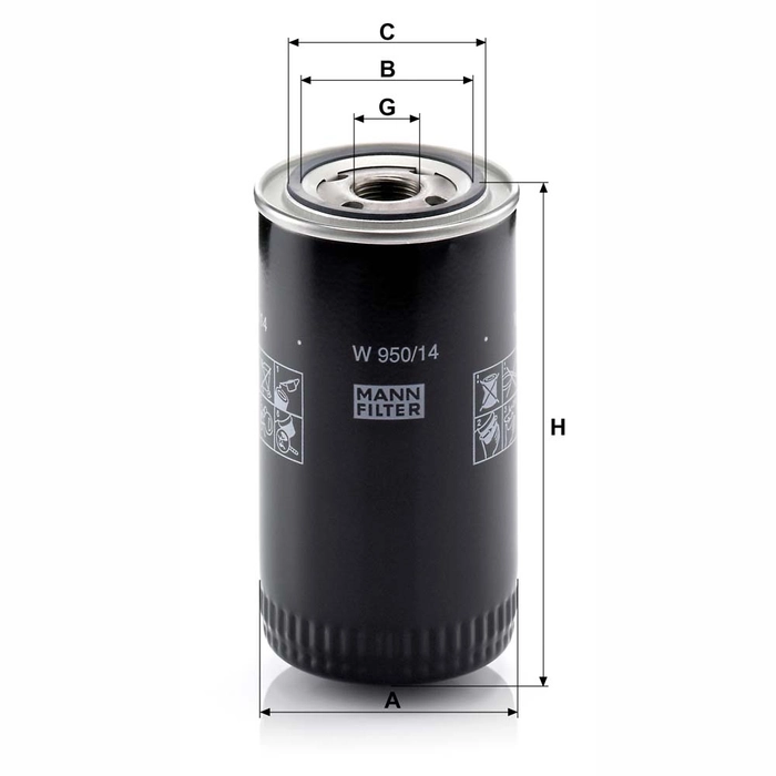 MANN Oljefilter W 950/14