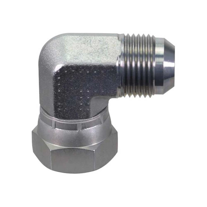 Hydraulikkadapter 1.1/16″ JIC hann -1.1/16″ JIC 90kompakt hunn