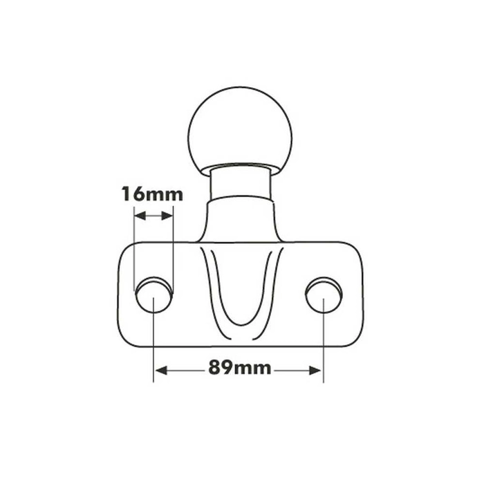 50mm Smidd slepekule Hitch
