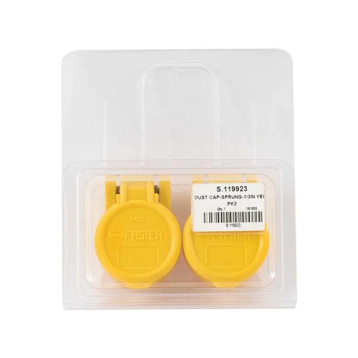 Agripak 2 stk. Faster Støvhette 1/2″ Gul