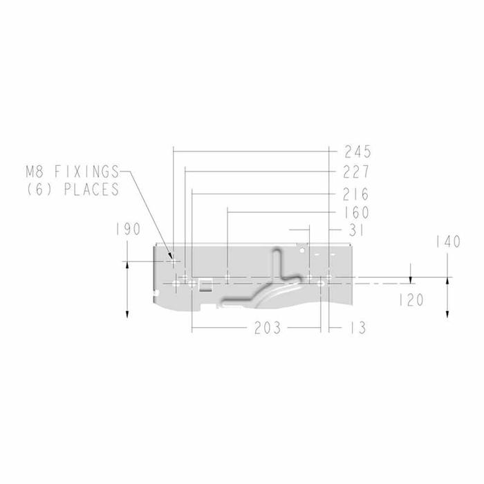 Luftfjæringssete - 12V (Stoff)