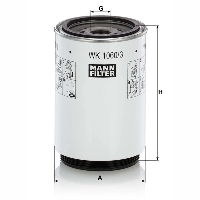 MANN Drivstoffilter WK 1060/3 x