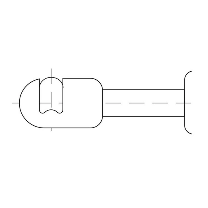 Gassdemper, Total lengde: 405mm