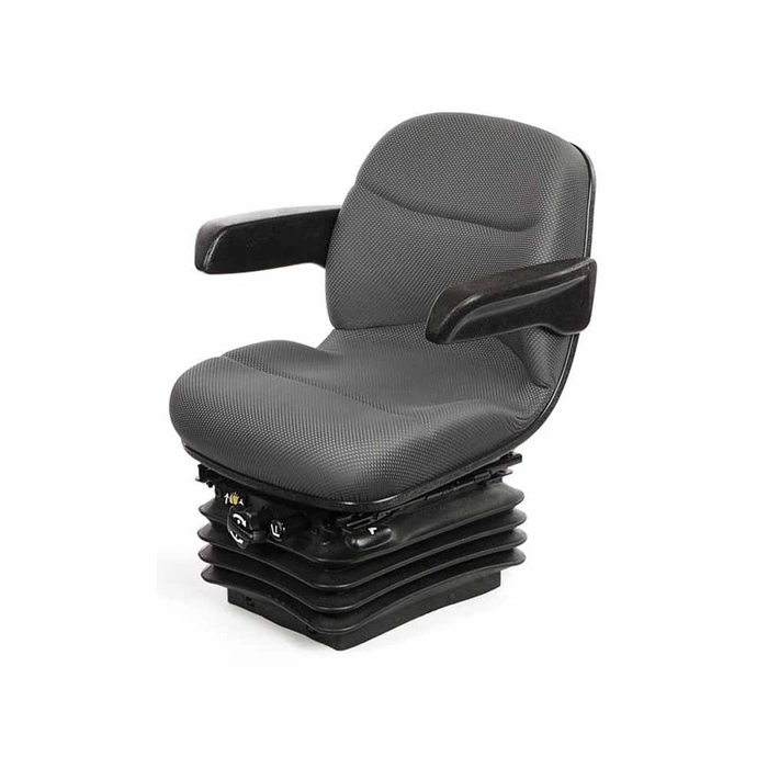 Kompakt sete med mekanisk fjæring