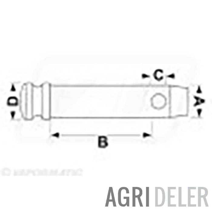 Toppstagbolt  16-82,6Mm