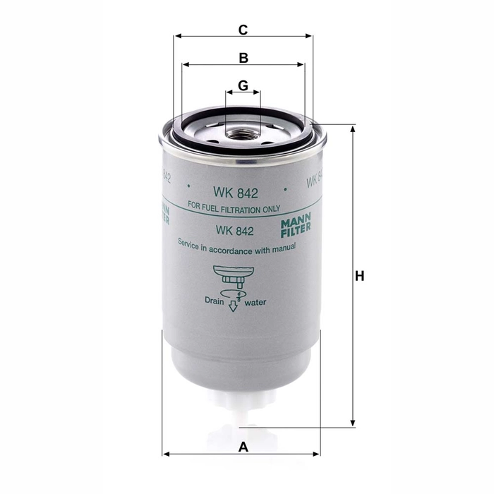 MANN Drivstoffilter WK 842