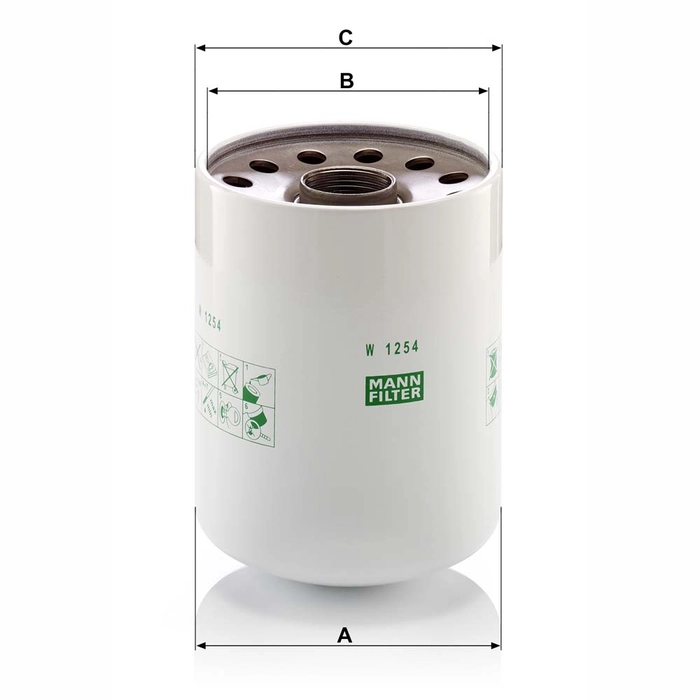 MANN Oljefilter W 1254 x