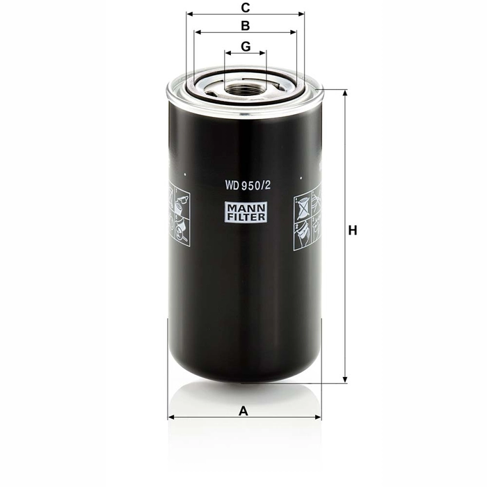 MANN Transmisjonsfilter WD 950/2