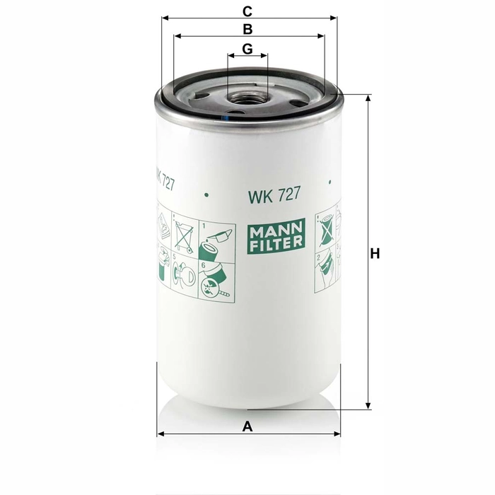 MANN Drivstoffilter WK 727