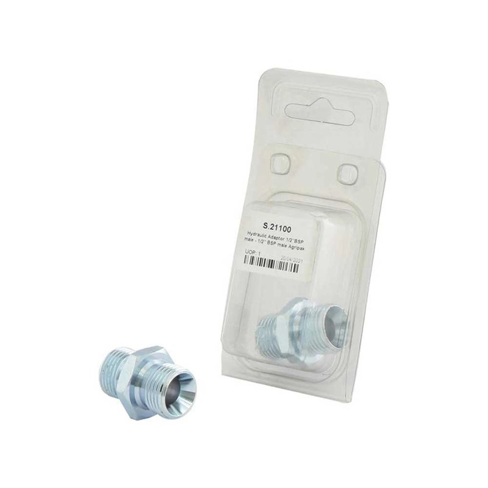 Agripak Hydraulisk adapter 1/2'' BSP Hann x 1/2'' BSP Hann